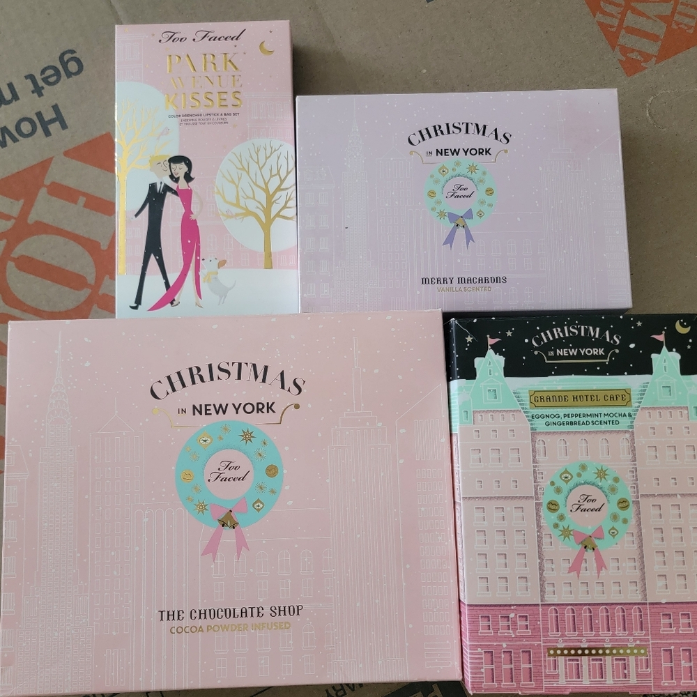 CHRISTMAS IN NEW YORK! too Faced Entire Collection, BRAND NEW! LOOK🥰🥰🥰🥰